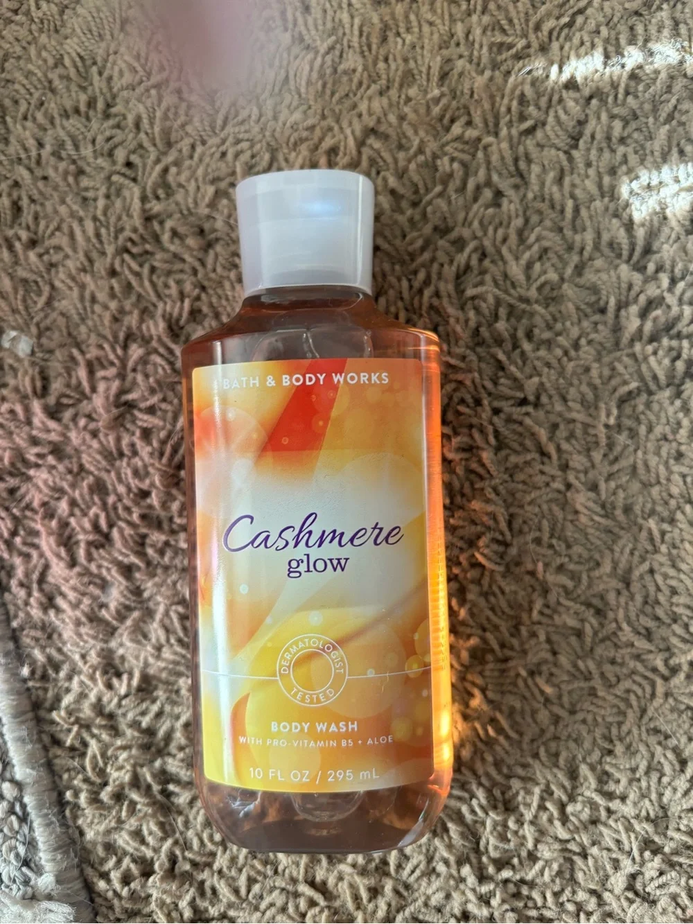 Bath & Body Works Cashmere Glow Body Wash & Lotion - Orange, White